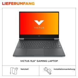 HP Victus Gaming Laptop 15.6' FHD 144Hz IPS R7-7445H 16GB 512GB RTX4050 kein Betriebssystem 15-fb3470ng