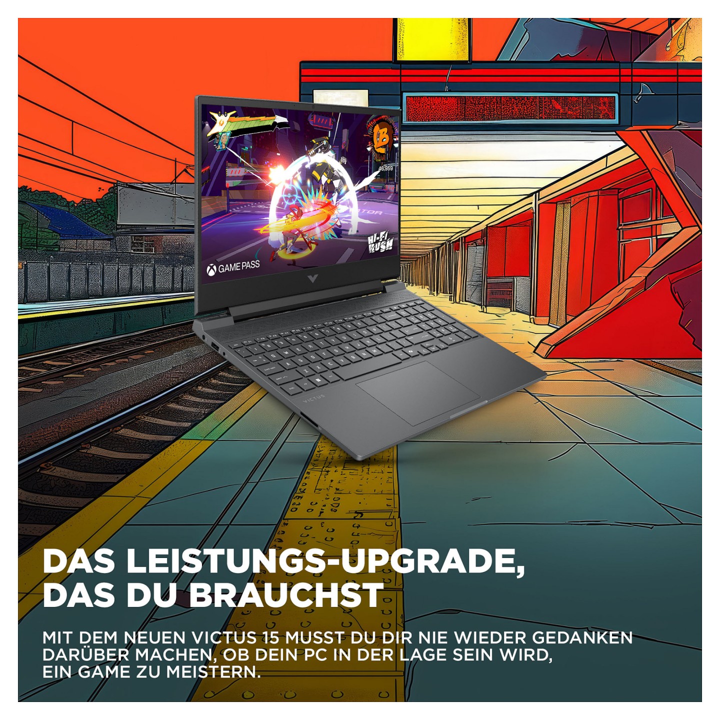HP Victus Gaming Laptop 15.6' FHD 144Hz IPS R7-7445H 16GB 512GB RTX4050 kein Betriebssystem 15-fb3470ng