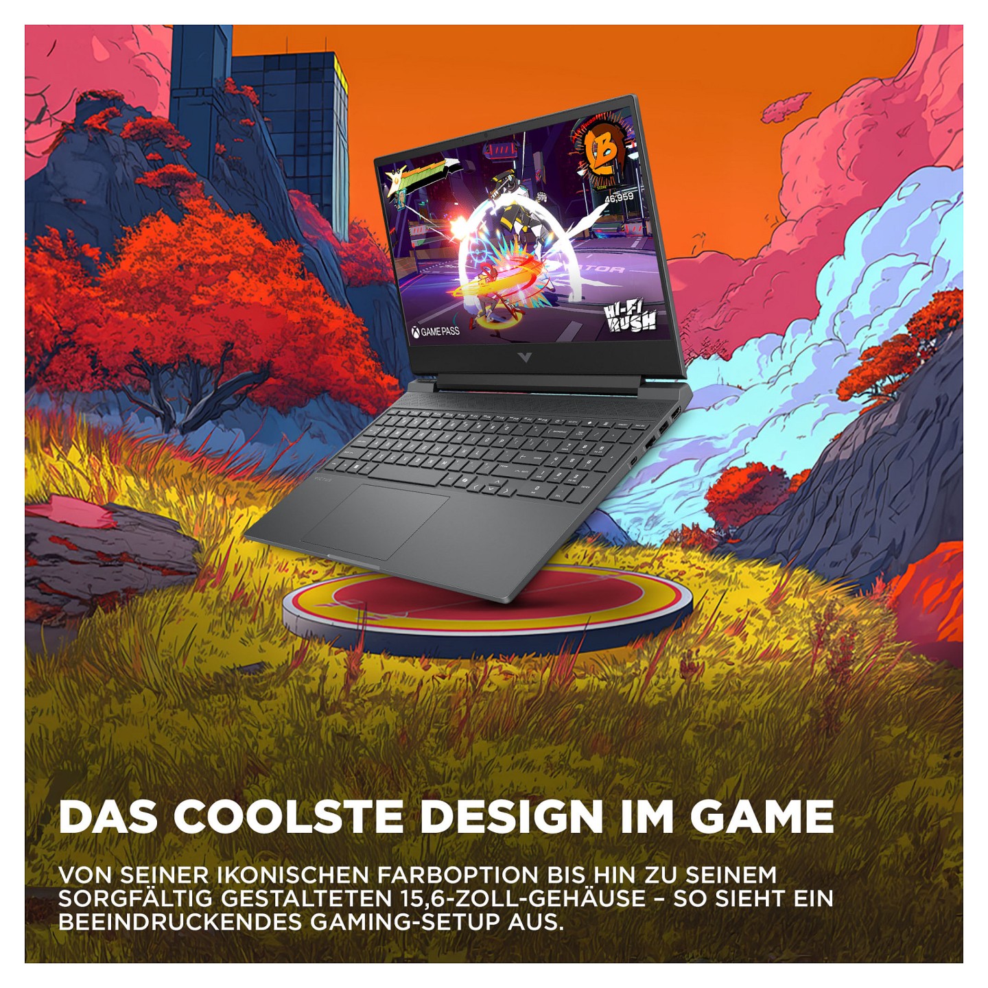 HP Victus Gaming Laptop 15.6' FHD 144Hz IPS R7-7445H 16GB 512GB RTX4050 kein Betriebssystem 15-fb3470ng
