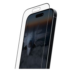 PanzerGlass Stealth Screen Protector w. Black Frame iPhone 17 iPhone 16 Pro Ultra-Wide Fit w. Fastfit in-a-box