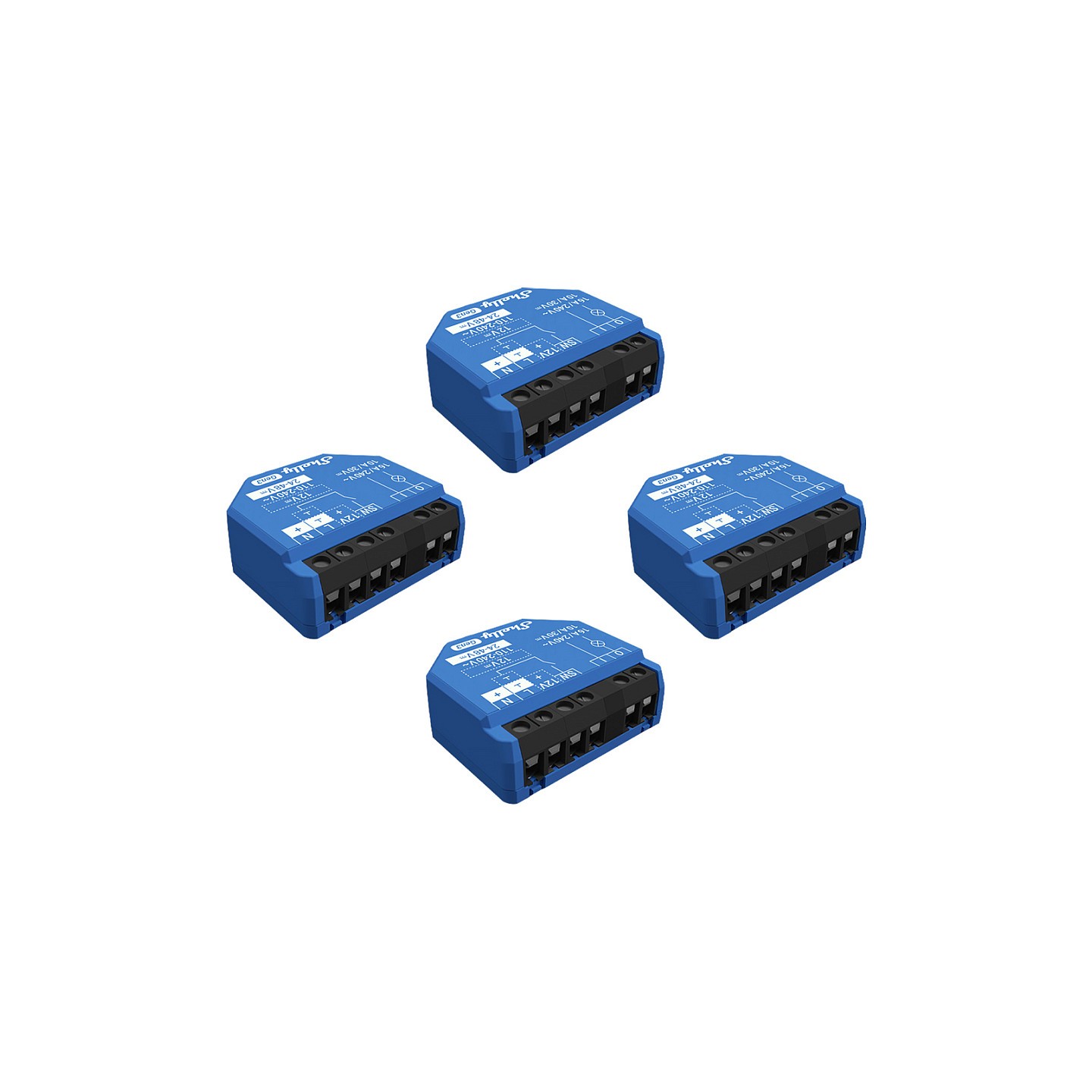 Shelly Relais '1 Gen3 4er Pack' max 16A 1 Kanal WLAN BT — Buy in Cyprus with Fast Delivery