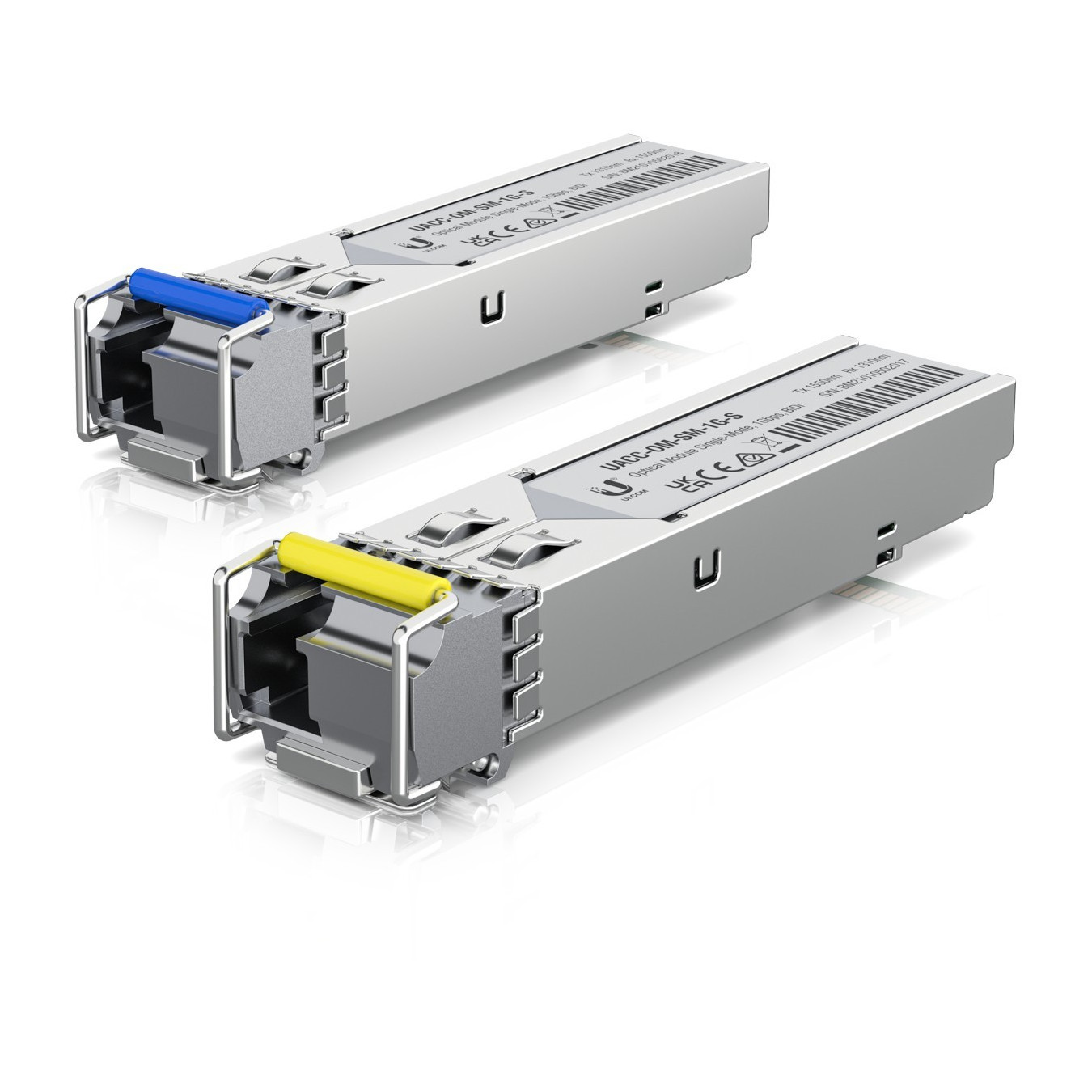 Ubiquiti UACC-OM-SM-1G-S-2 - SFP 1.25Gbps Single-Mode LC Duplex 1310/1550nm 3km, Stainless Steel (2-pack)