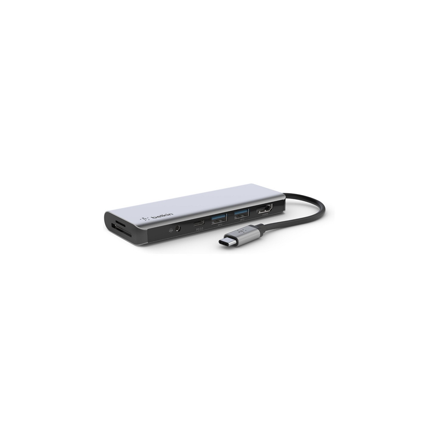 Belkin USB-C 7-in-1 Multiport Adapter. Grau — Buy in Cyprus with Fast Delivery