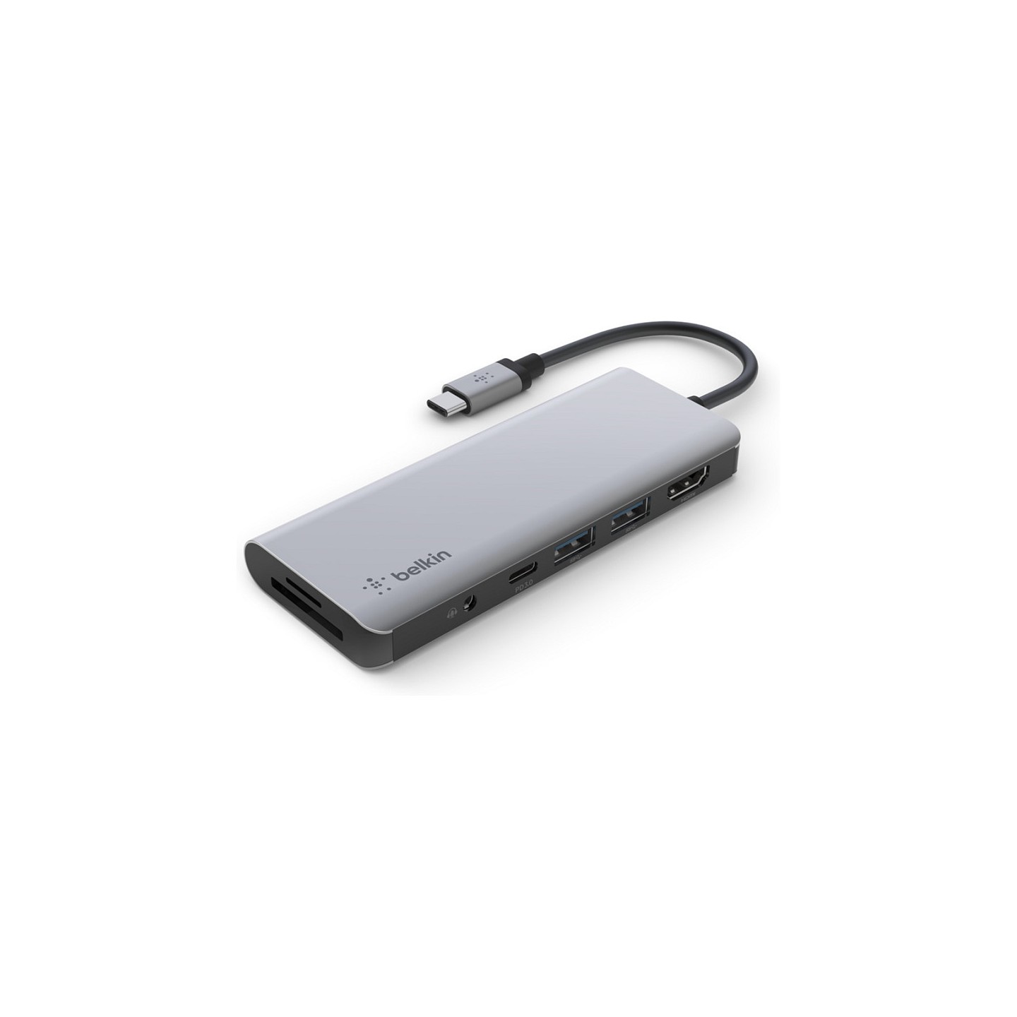 Belkin USB-C 7-in-1 Multiport Adapter. Grau — Buy in Cyprus with Fast Delivery