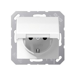 Jung AS1520KIKLWW SCHUKO Steckdose m.Klappdeckel 16A 250V AS alp — Buy in Cyprus with Fast Delivery