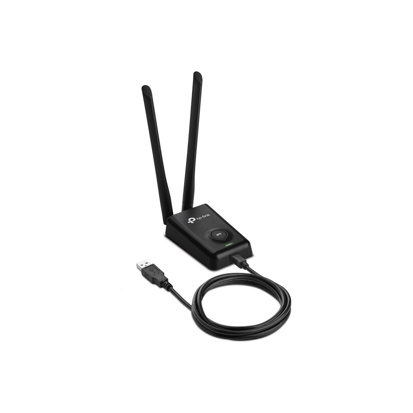 TP-Link TL-WN8200ND - 300Mbps High-Power USB Wi-Fi Adapter - Black, External Antenna (802.11n, 2.4 GHz)