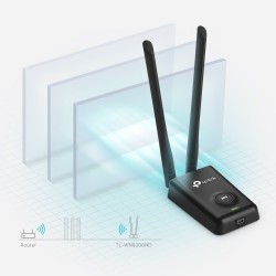 Buy TP-Link TL-WN8200ND - 300Mbps High-Power USB Wi-Fi Adapter - Black, External... in Cyprus, Nicosia, Limassol, Larnaka, Pafos