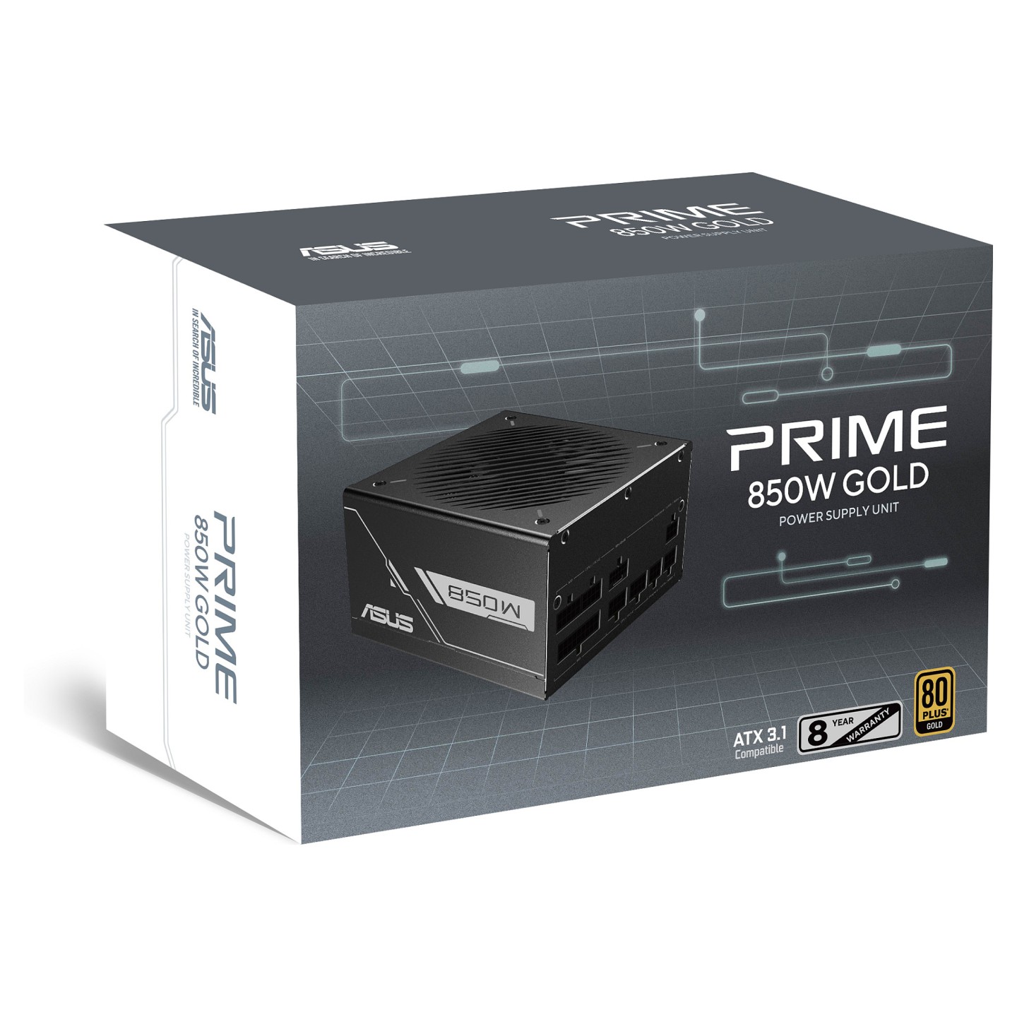 850W ASUS Netzteil PRIME 850G 850W 80+ Gold — Buy in Cyprus with Fast Delivery