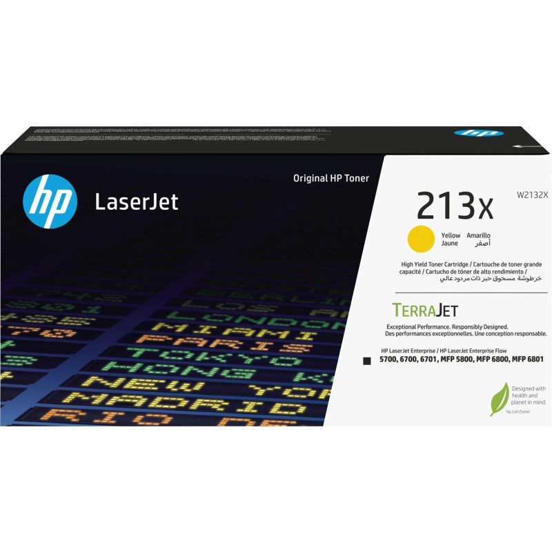 Buy HP 213X - Yellow Original LaserJet Toner Cartridge - High Yield 6000 pages in Cyprus, Nicosia, Limassol, Larnaka, Pafos