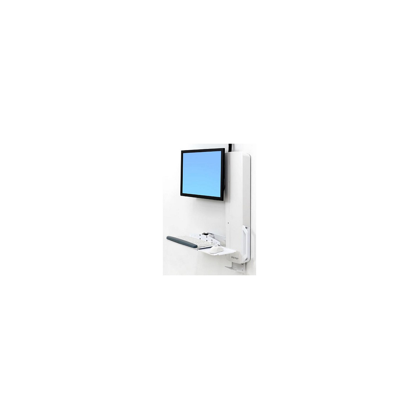 ERGOTRON StyleView Sit-Stand VL High Traffic Areas Ergotron weiss bis 24Zoll VESA 100x100 + 75x75 mm max.13.6kg. Anhe...