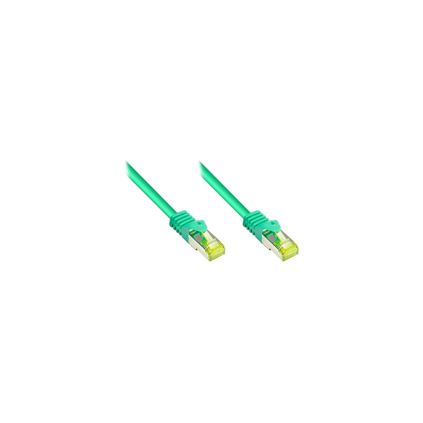 GoodConnections RJ45 Patchkabel mit Cat. 7 Rohkabel und Rastnasenschutz (). S FTP. PiMF. halogenfrei. 500MHz. OFC. gr...
