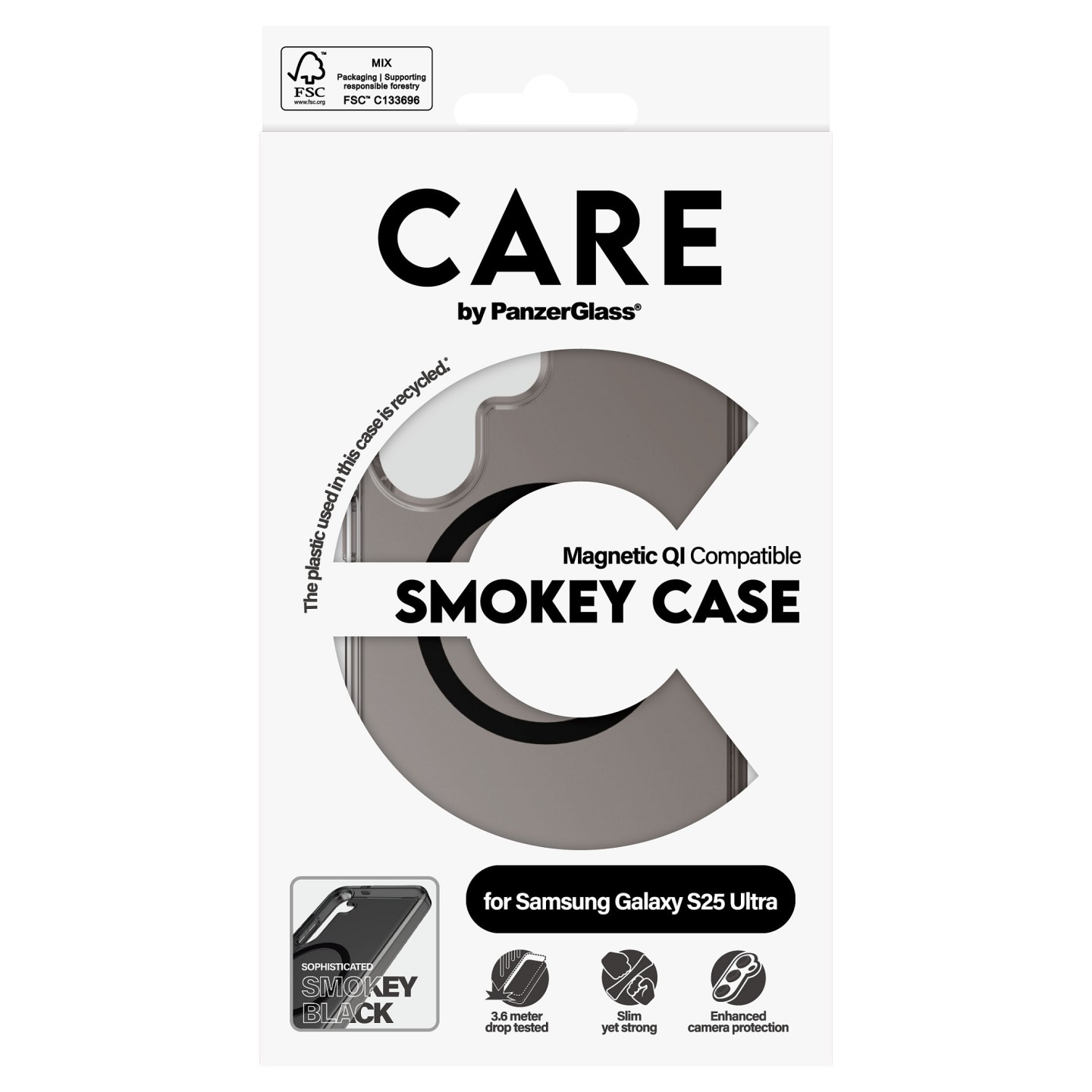 CARE Flagship Case Smokey Black QI Compatible Galaxy S25 Ultra — Buy in Cyprus with Fast Delivery