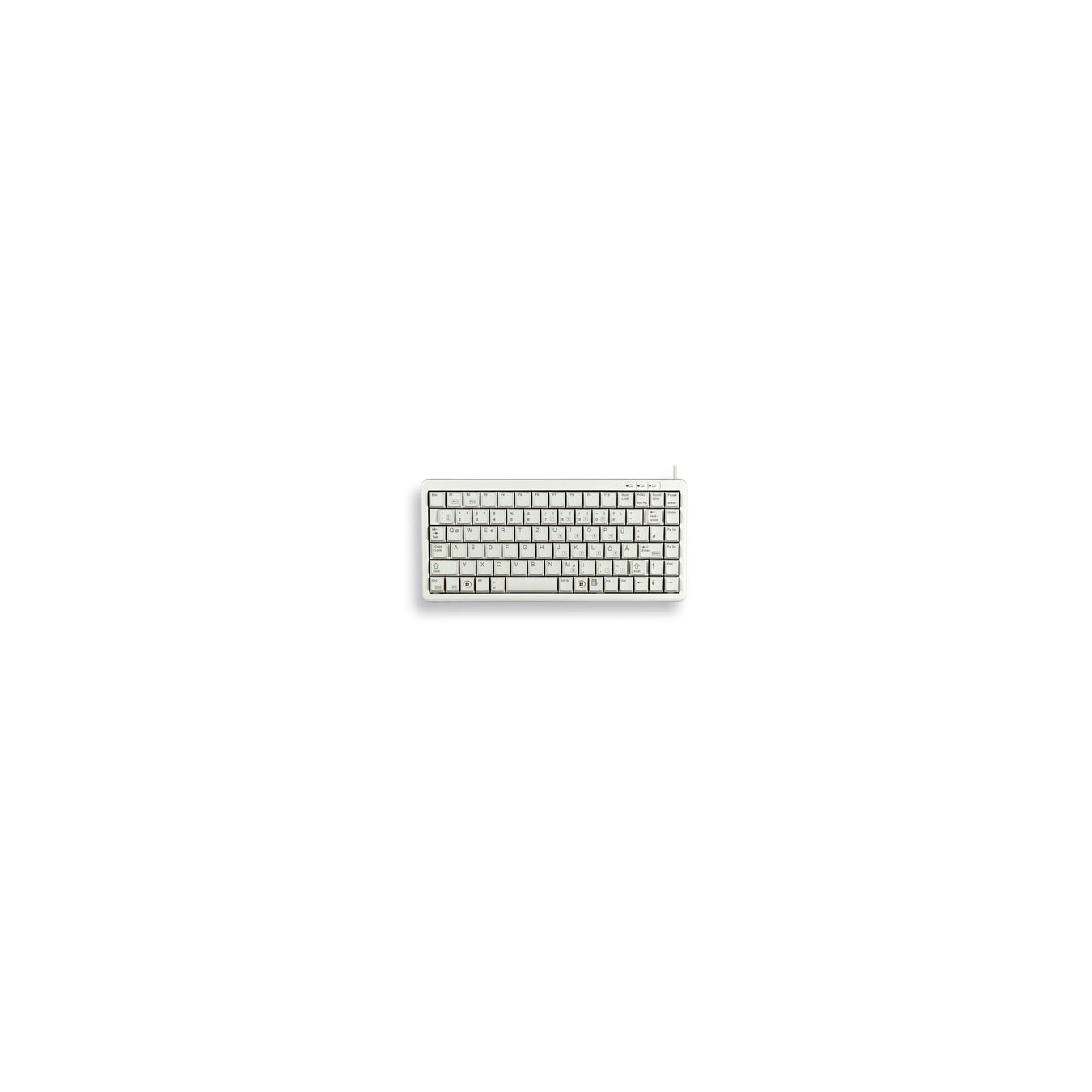 Cherry G84-4100LCMDE-0 - Mini Wired USB QWERTZ German Keyboard, Grey — Buy in Cyprus with Fast Delivery
