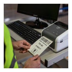Brother TD-4520DN Thermodirekt-Etikettendrucker bis zu 300 dpi. bis zu 15.2cm Sek. LAN. USB. Seriell