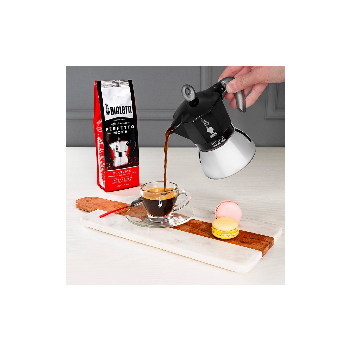 Bialetti Mokka-Kanne 1.4 l Moka Induktion schwarz — Buy in Cyprus with Fast Delivery