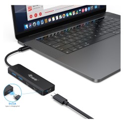 Equip USB-Hub 4-Port 3.2 C- to 2xUSB-C 2xUSB-A 5Gbps o.Netz.sw — Buy in Cyprus with Fast Delivery