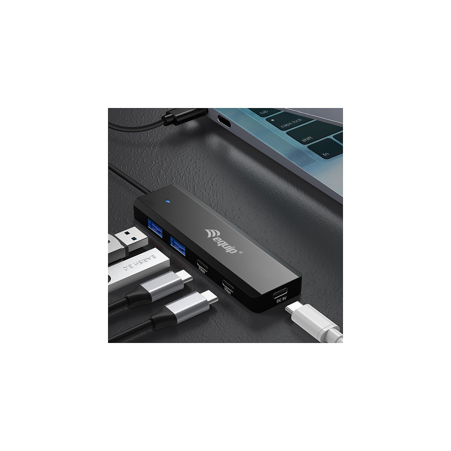 Equip USB-Hub 4-Port 3.2 C- to 2xUSB-C 2xUSB-A 5Gbps o.Netz.sw — Buy in Cyprus with Fast Delivery