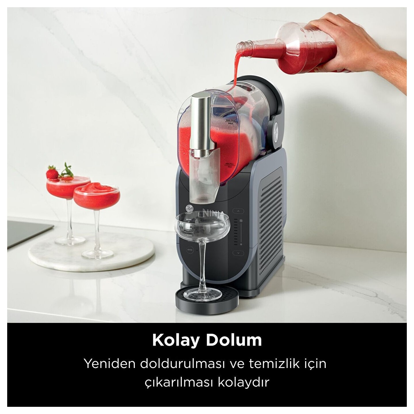 Ninja FS301EU Slushi Slush-Eismaschine Schwarz Silber — Buy in Cyprus with Fast Delivery