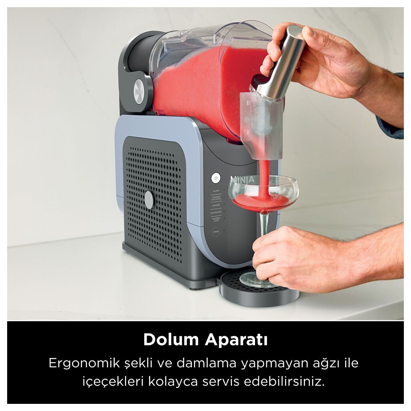 Ninja FS301EU Slushi Slush-Eismaschine Schwarz Silber — Buy in Cyprus with Fast Delivery