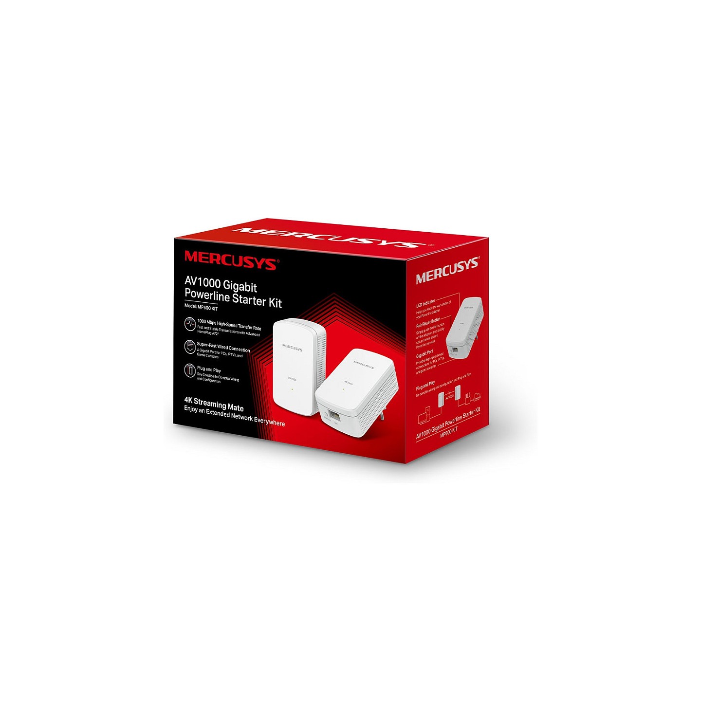 Mercusys MP500 KIT AV1000 Gigabit Powerline Starter Kit — Buy in Cyprus with Fast Delivery