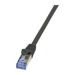 Patchkabel CAT6a RJ45 S FTP 2m Black LogiLink PrimeLine PIMF LSZH — Buy in Cyprus with Fast Delivery