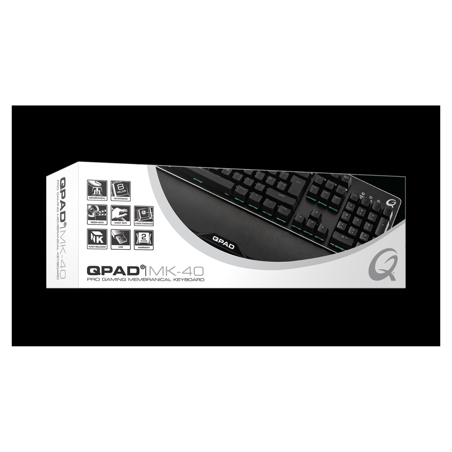 QPAD Gaming Tastatur Pro MK40 black QWERTY — Buy in Cyprus with Fast Delivery