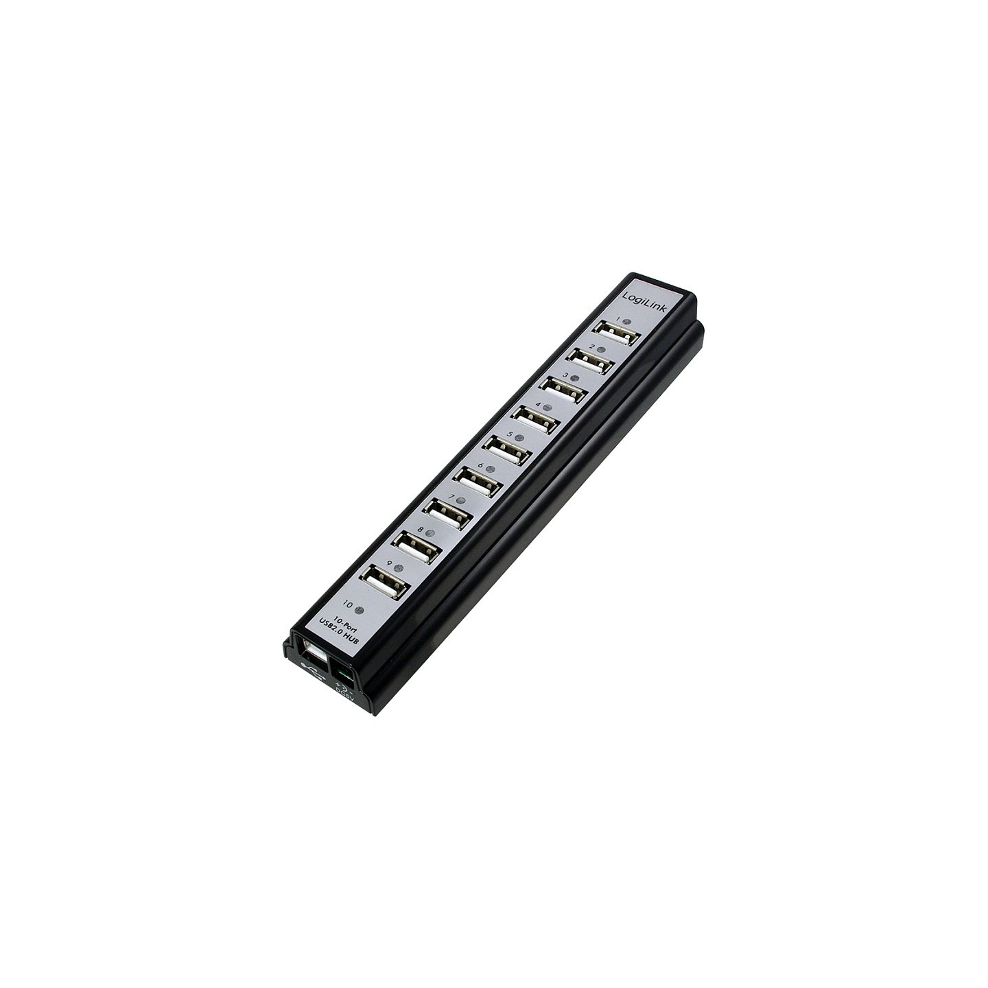 USB2.0 HUB 10Port LogiLink aktiv mit Netzteil Black — Buy in Cyprus with Fast Delivery
