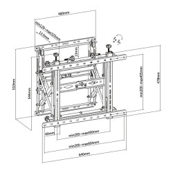 Equip Wandhalterung 45'-70' 1TFT Popout 1Gelenk 70Kg sw lite Retail — Buy in Cyprus with Fast Delivery