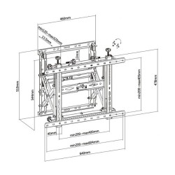 Equip Wandhalterung 45'-70' 1TFT Popout 1Gelenk 70Kg sw lite Retail — Buy in Cyprus with Fast Delivery