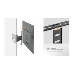Equip Wandhalterung 43'-90' 1TFT Slim V.b 1Gelenk 50Kg sw retail — Buy in Cyprus with Fast Delivery