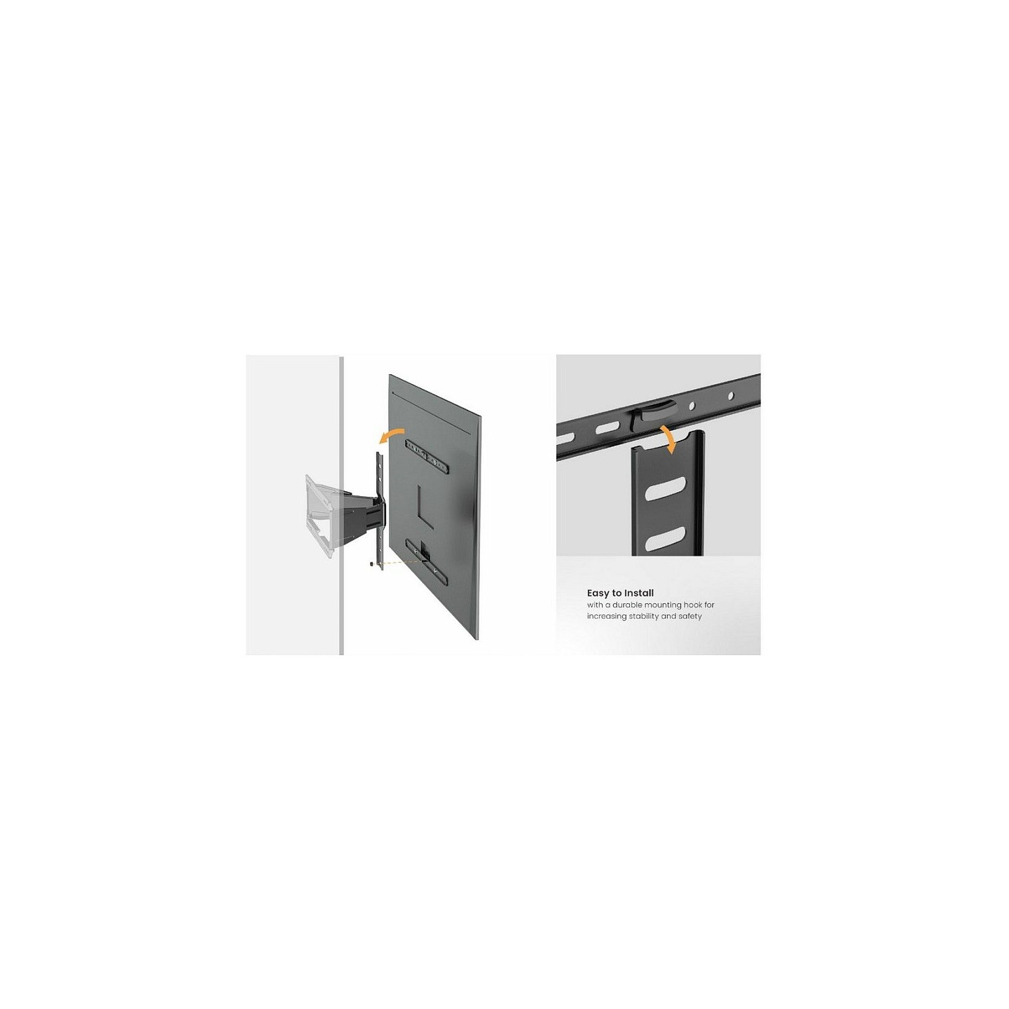 Equip Wandhalterung 43'-90' 1TFT Slim V.b 1Gelenk 50Kg sw retail — Buy in Cyprus with Fast Delivery