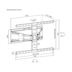 Equip Wandhalterung 43'-90' 1TFT Slim V.b 1Gelenk 50Kg sw retail — Buy in Cyprus with Fast Delivery