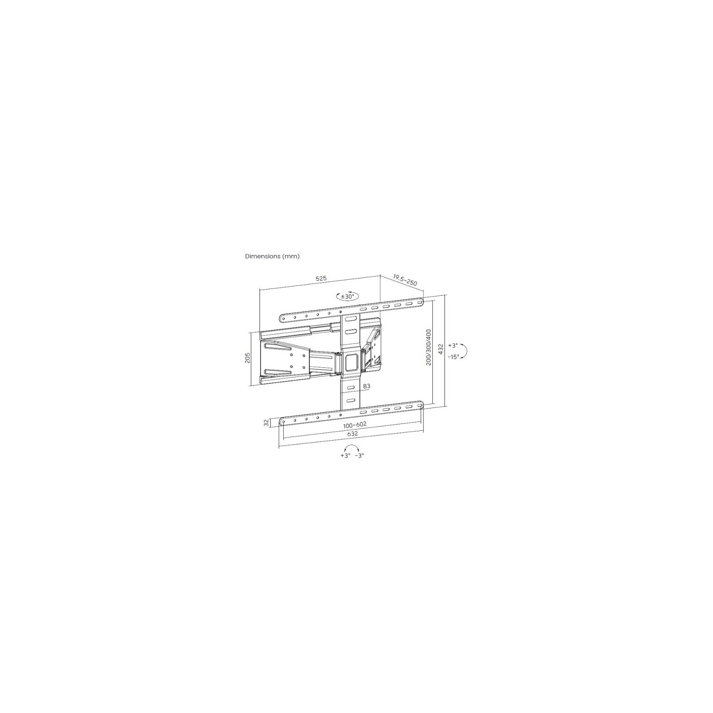 Equip Wandhalterung 43'-90' 1TFT Slim V.b 1Gelenk 50Kg sw retail — Buy in Cyprus with Fast Delivery