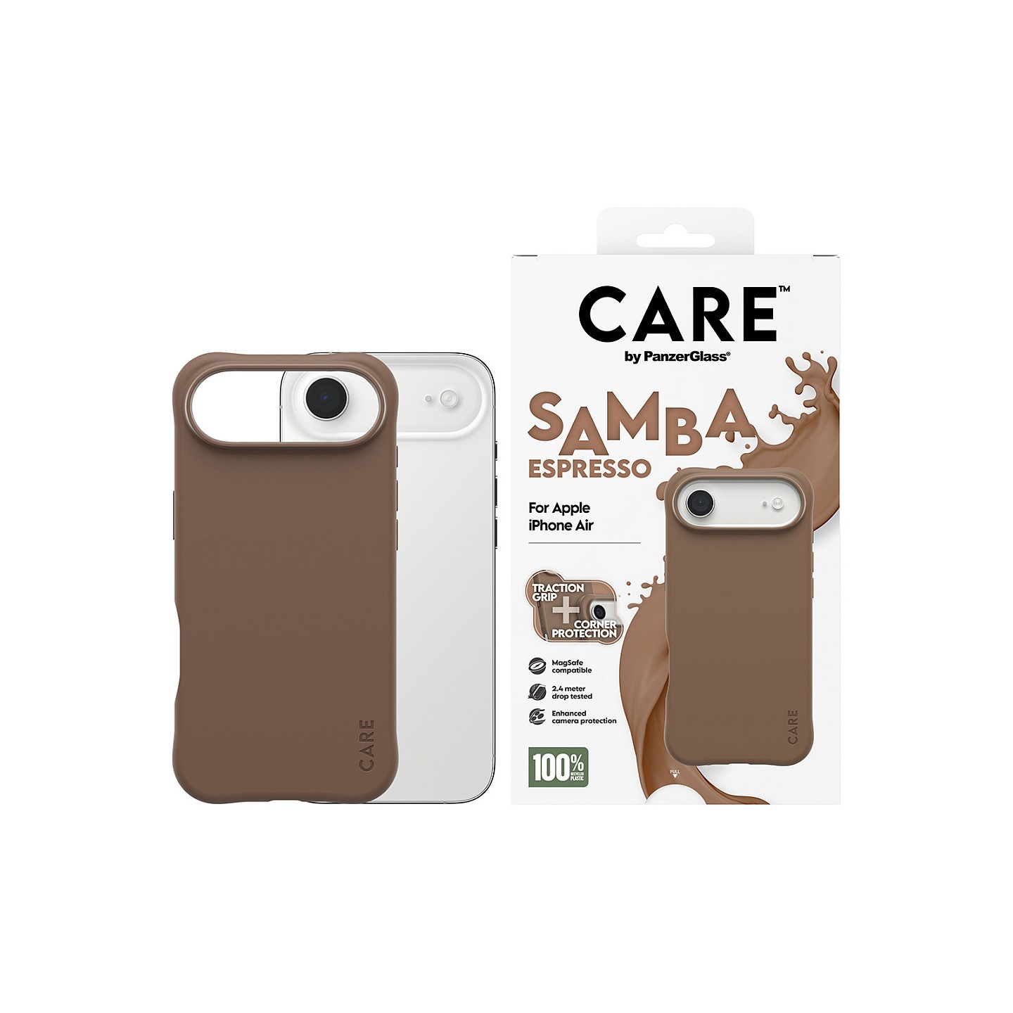 CARE Case Fashionable MagSafe iPhone Air Espresso — Buy in Cyprus with Fast Delivery