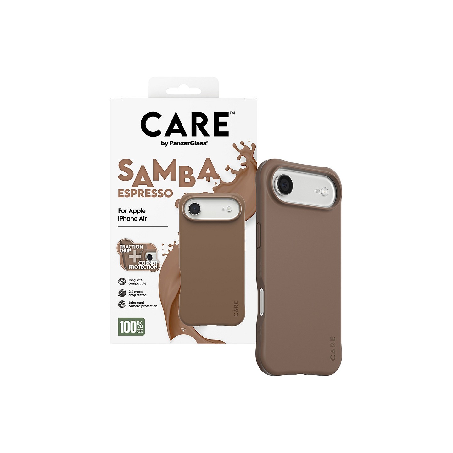 CARE Case Fashionable MagSafe iPhone Air Espresso — Buy in Cyprus with Fast Delivery