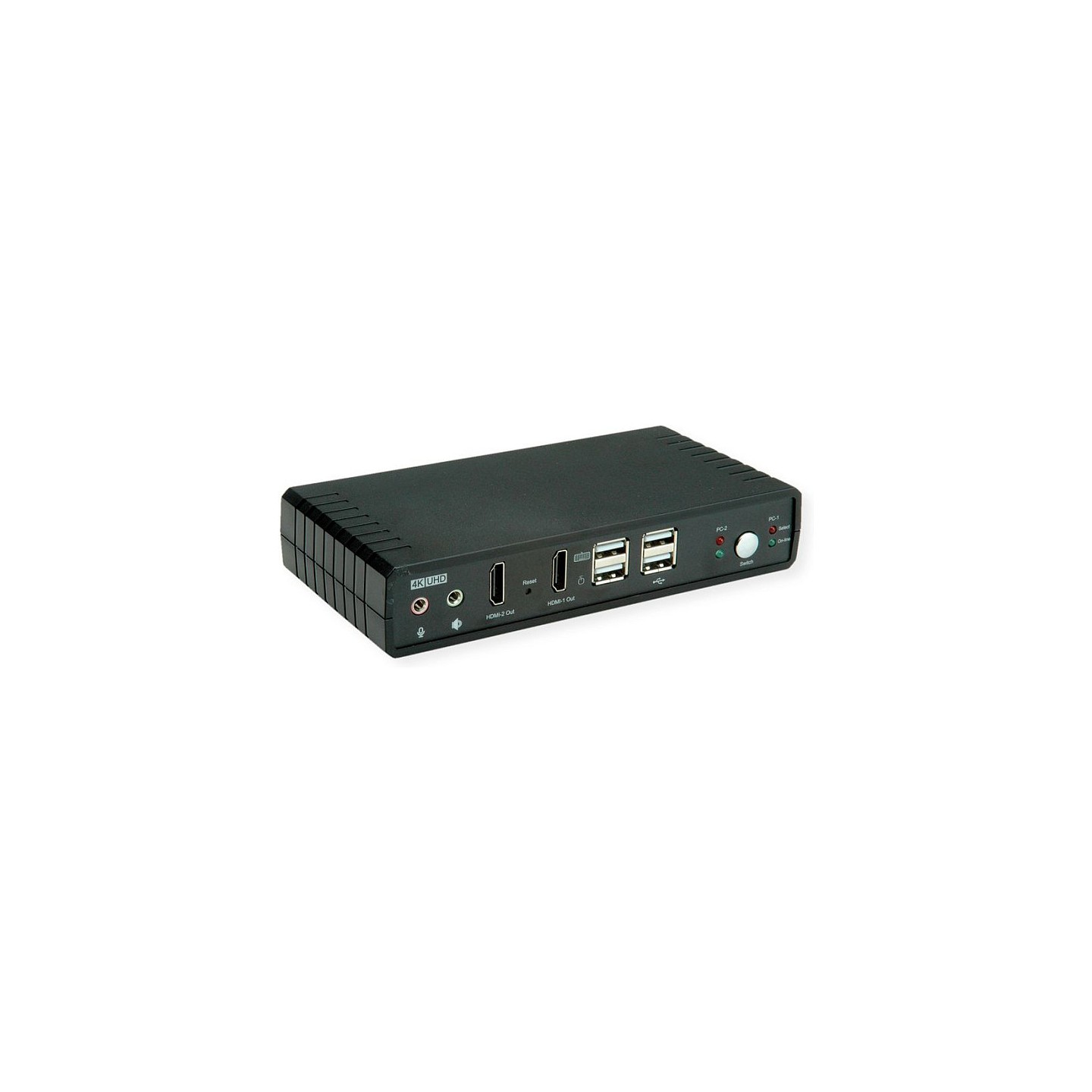 ROLINE KVM-Audio-Switch Dual Head HDMI 4K60. 1 User - 2 PC — Buy in Cyprus with Fast Delivery
