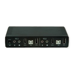 ROLINE KVM-Audio-Switch Dual Head HDMI 4K60. 1 User - 2 PC — Buy in Cyprus with Fast Delivery