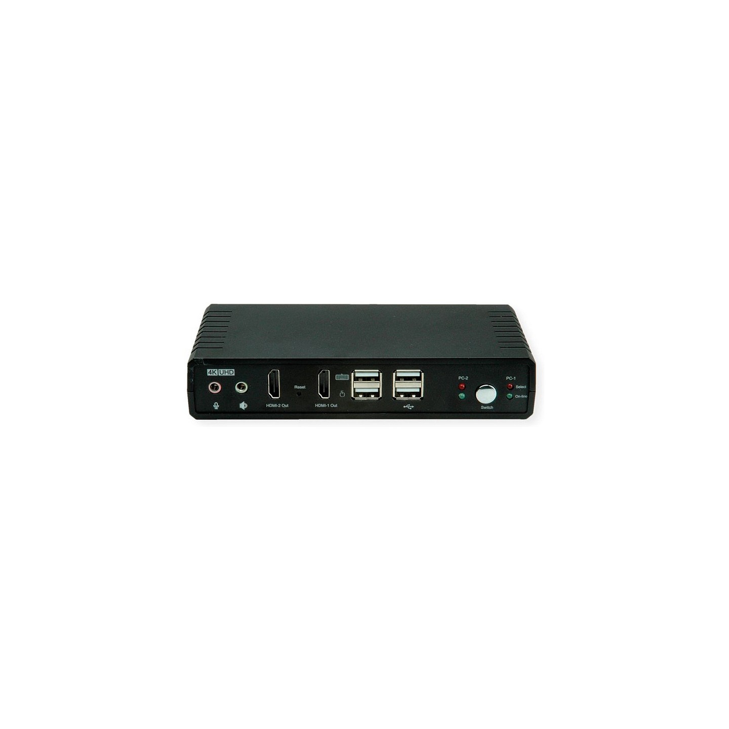 ROLINE KVM-Audio-Switch Dual Head HDMI 4K60. 1 User - 2 PC — Buy in Cyprus with Fast Delivery