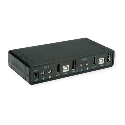 ROLINE KVM-Audio-Switch Dual Head HDMI 4K60. 1 User - 2 PC — Buy in Cyprus with Fast Delivery
