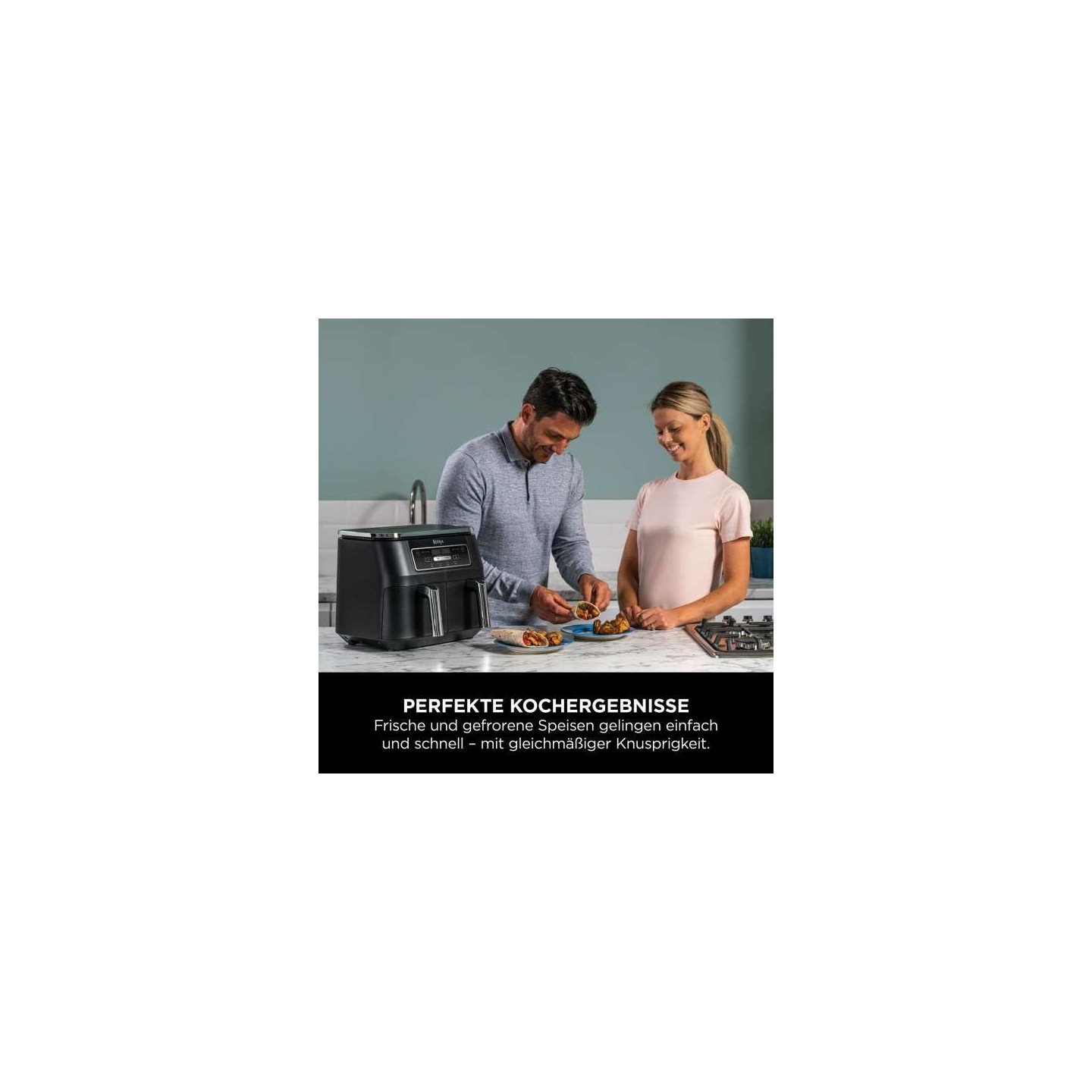 Ninja AF200EU Foodi 4-in-1 Dual Zone Heißluftfritteuse — Buy in Cyprus with Fast Delivery