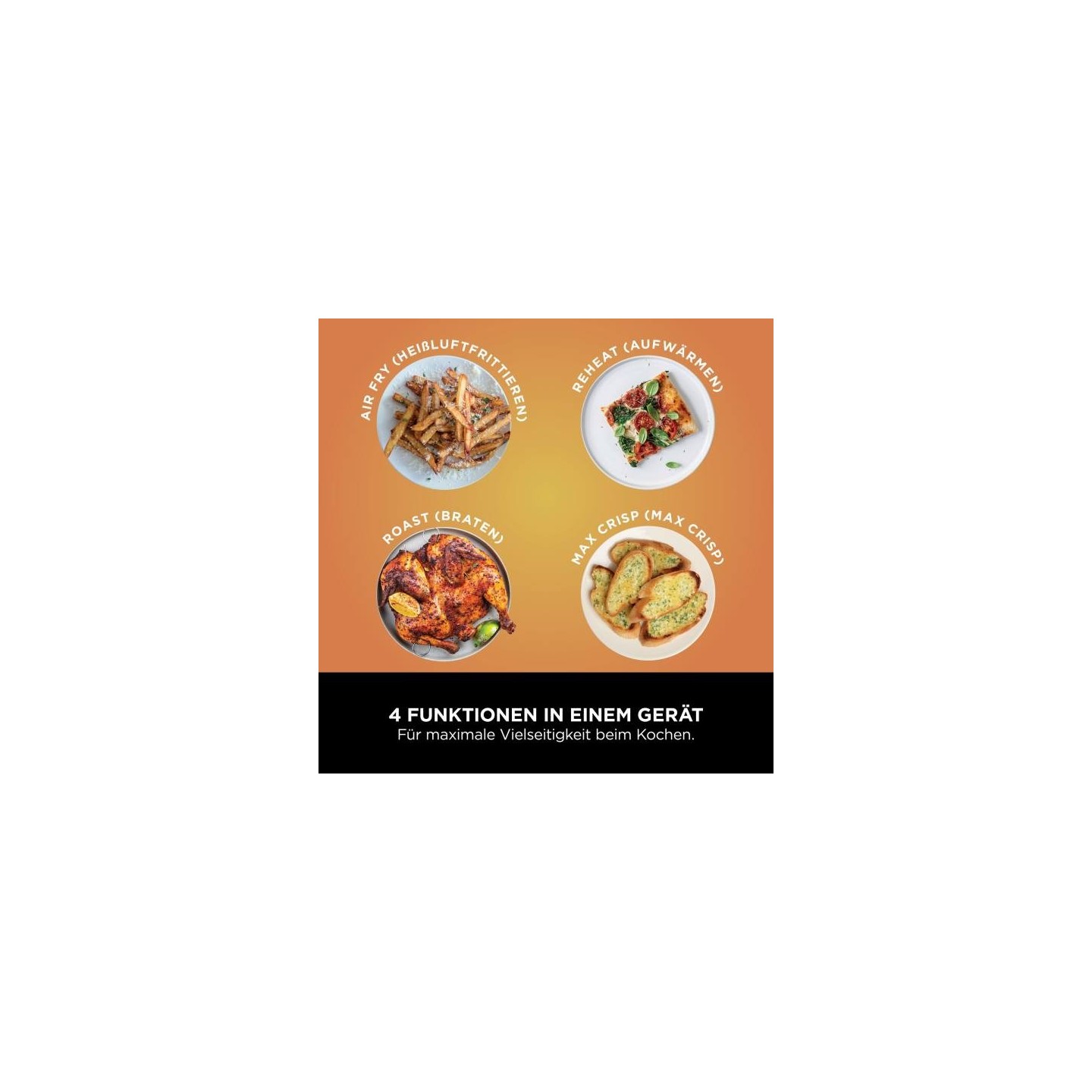 Ninja AF200EU Foodi 4-in-1 Dual Zone Heißluftfritteuse — Buy in Cyprus with Fast Delivery