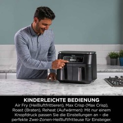 Ninja AF200EU Foodi 4-in-1 Dual Zone Heißluftfritteuse — Buy in Cyprus with Fast Delivery