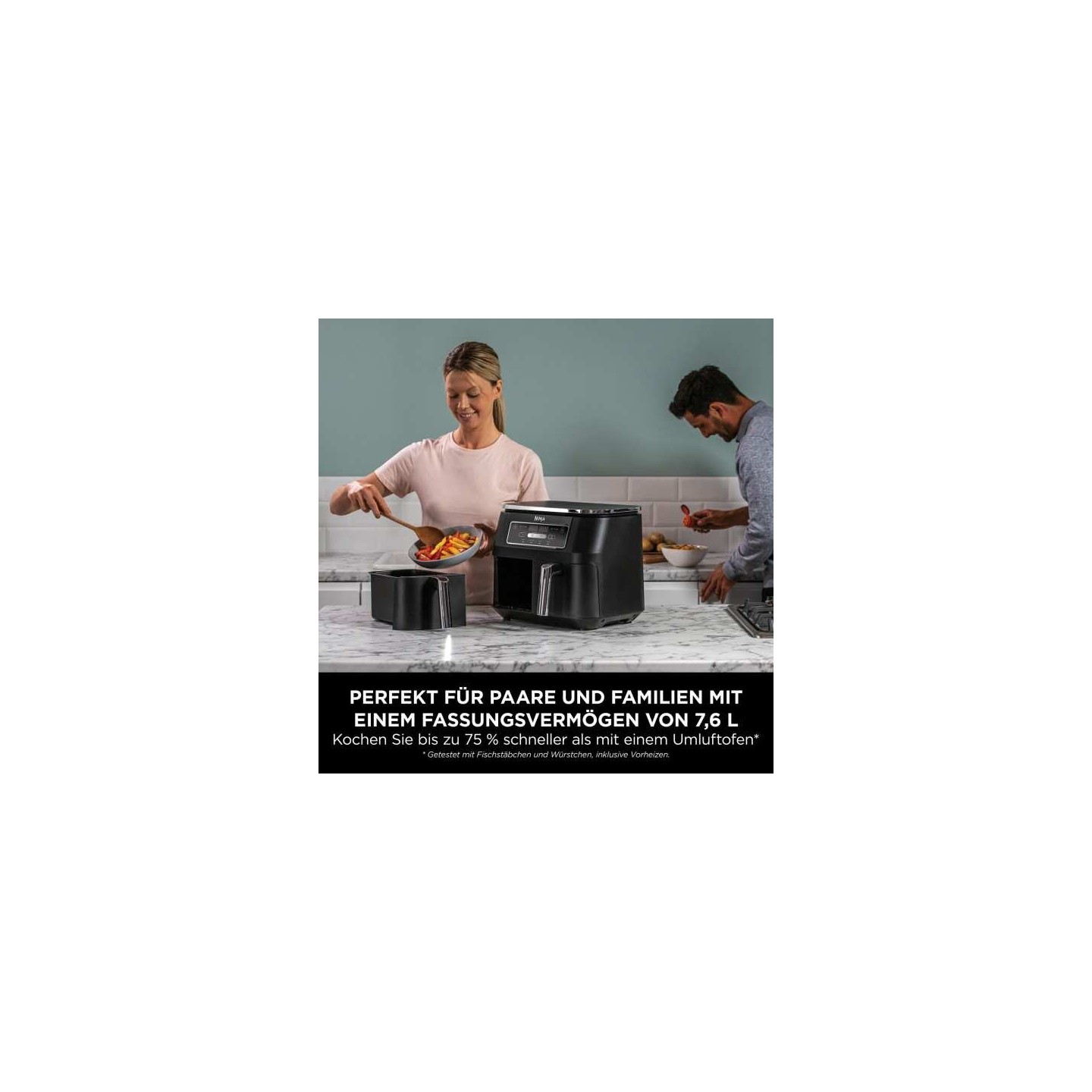 Ninja AF200EU Foodi 4-in-1 Dual Zone Heißluftfritteuse — Buy in Cyprus with Fast Delivery