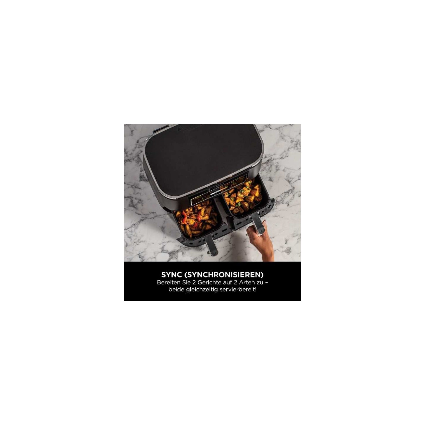Ninja AF200EU Foodi 4-in-1 Dual Zone Heißluftfritteuse — Buy in Cyprus with Fast Delivery