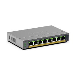NETGEAR Easy Smart GS108EPP - Switch - hochleistungsfhig - L3 - Smart - 8 x 10 100 1000 (PoE+) - Desktop. wandmontier...
