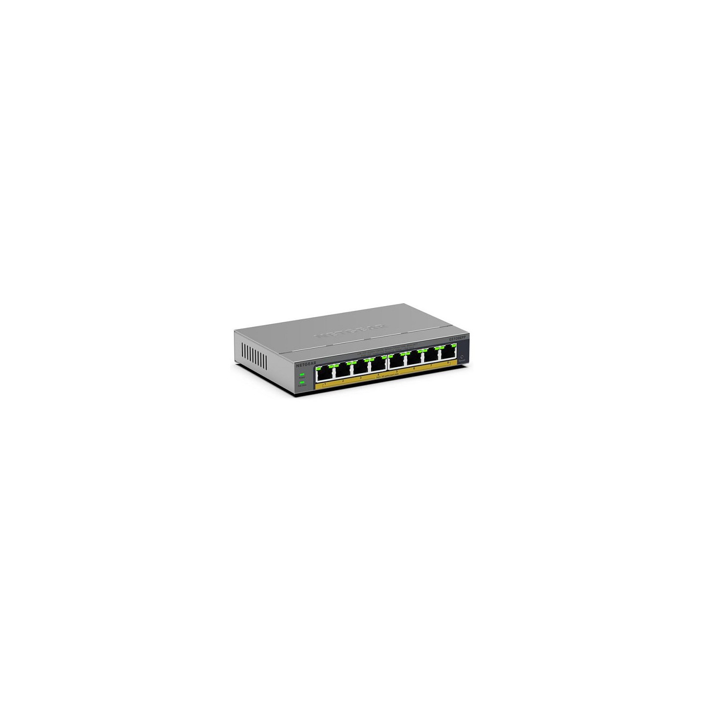 NETGEAR Easy Smart GS108EPP - Switch - hochleistungsfhig - L3 - Smart - 8 x 10 100 1000 (PoE+) - Desktop. wandmontier...