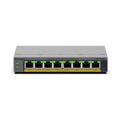 NETGEAR Easy Smart GS108EPP - Switch - hochleistungsfhig - L3 - Smart - 8 x 10 100 1000 (PoE+) - Desktop. wandmontier...