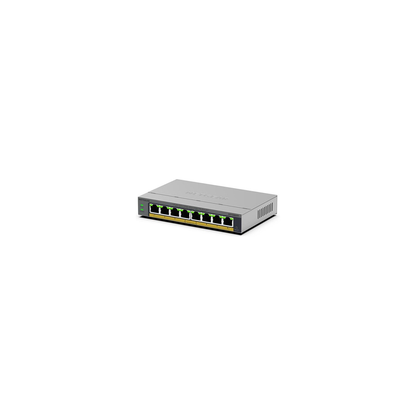 NETGEAR Easy Smart GS108EPP - Switch - hochleistungsfhig - L3 - Smart - 8 x 10 100 1000 (PoE+) - Desktop. wandmontier...