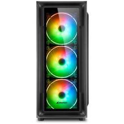 Buy Sharkoon TK4 RGB - Mid Tower PC Case - Black, RGB Fans, ATX/mATX/Mini-ITX, 4... in Cyprus, Nicosia, Limassol, Larnaka, Pafos
