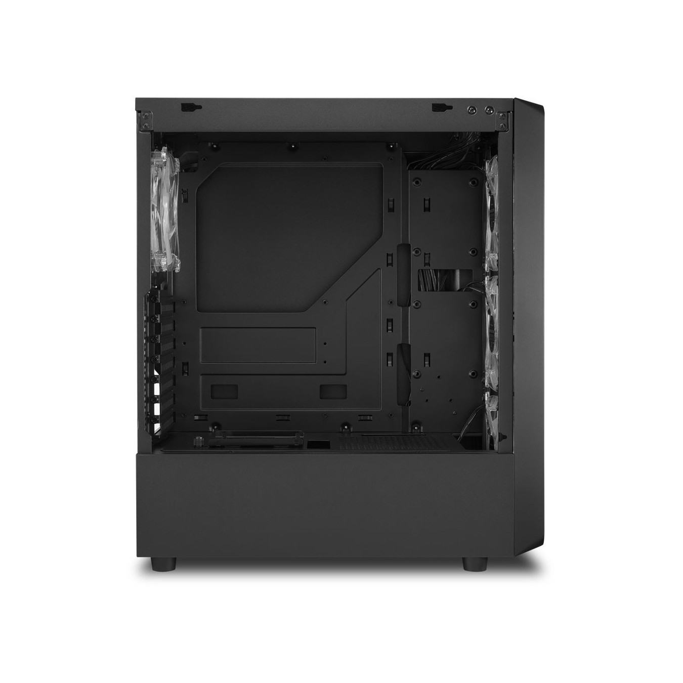 Sharkoon TK4 RGB - Mid Tower PC Case - Black, RGB Fans, ATX/mATX/Mini-ITX, 4x120mm Included — Buy in Cyprus with Fast Delivery